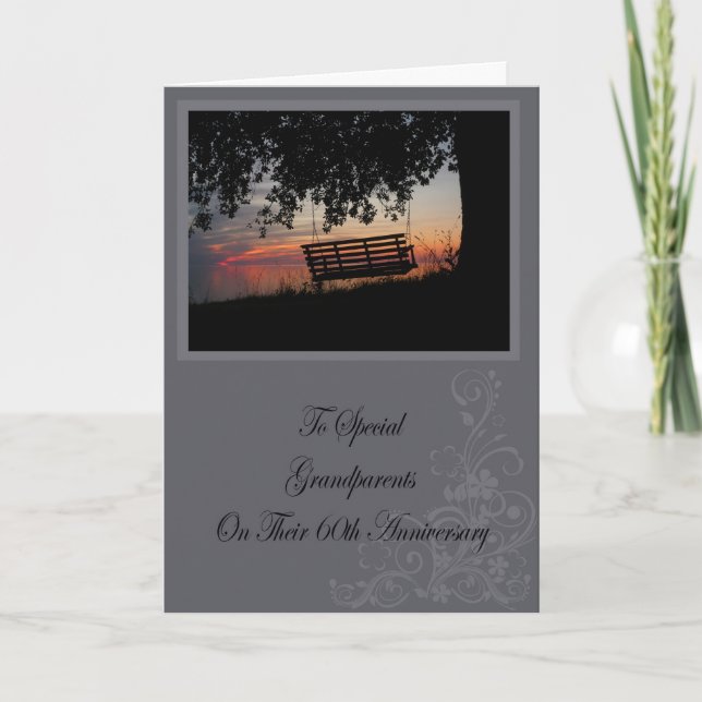 Carte grand-parents 60e anniversaire (Devant)