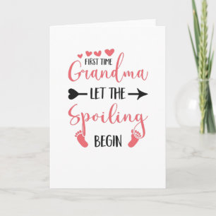 Carte Grand-parents attendus Grand-mère Omi Arrow Grand-