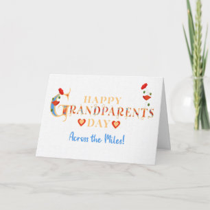 Carte Grand-parents Day Across the Miles with Red Poppie