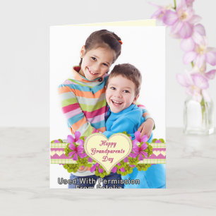 Carte Grand-parents Day Heart for Grand-mère Photo
