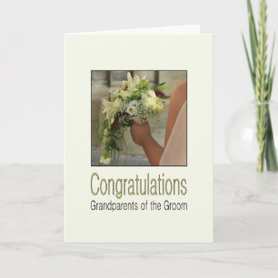 Carte Grand-parents du marié mariage félicitations