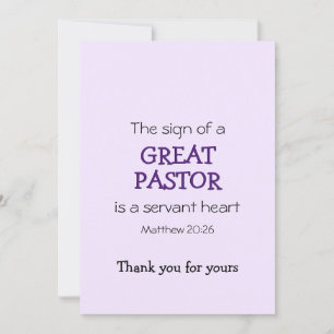 Carte GRAND PASTEUR SERVANT LE Merci DU COEUR