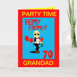 carte grand-père 70e anniversaire