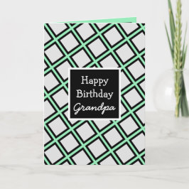 Carte Grand-père d'anniversaire personnalisé moderne