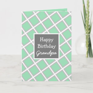 Carte Grand-père d'anniversaire personnalisé moderne