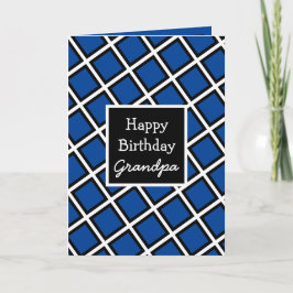 Carte Grand-père d'anniversaire personnalisé moderne