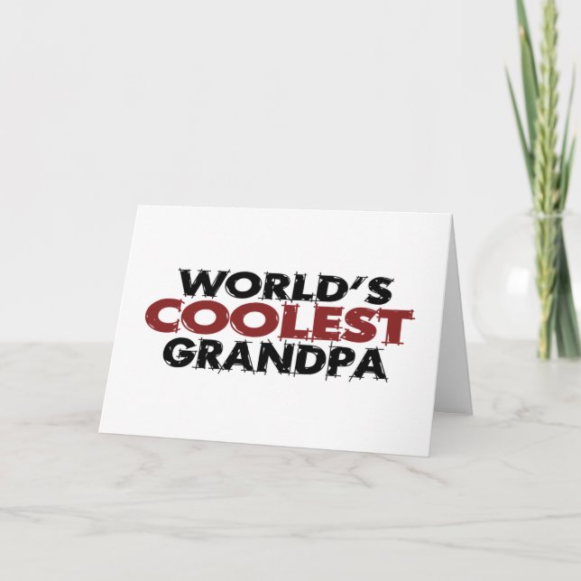 Carte Grand-père le plus frais du monde (Devant)