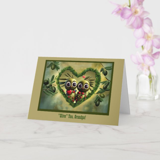 Carte Grand-père ou grand-père Bonne Fête des pères (Orchidée)