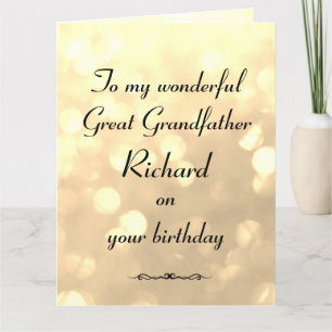 Carte Grand-père personnalisé Anniversaire