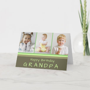 Carte Grand-père Photo Collage Anniversaire