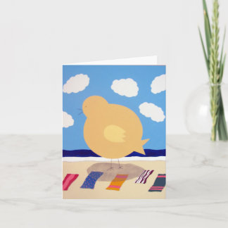 Carte Grand poussin de plage