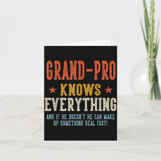 Carte Grand-pro sait tout rétro fête des pères