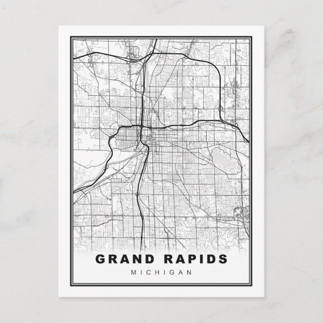 Carte Grand Rapids (Devant)