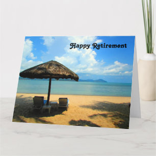 Carte grand rêve de plage retraite