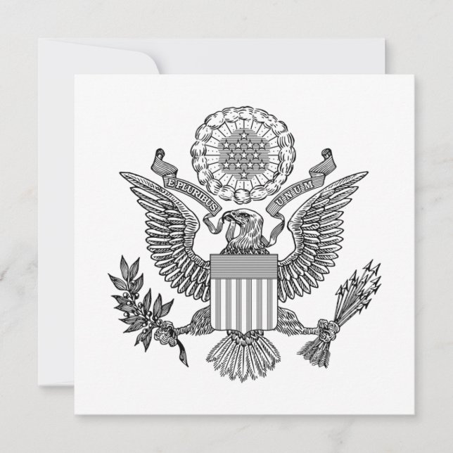 Carte Grand Sceau des États-Unis d'Amérique (États-Unis) (Devant)
