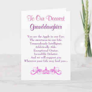Carte granddaughter birthday card.girls.daughters.female