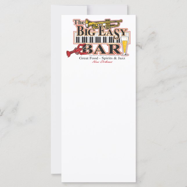 Carte Grande barre facile (Devant)