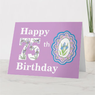 Carte Grande Big 75e anniversaire Iris Card
