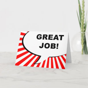 Carte grande bulle comique du travail