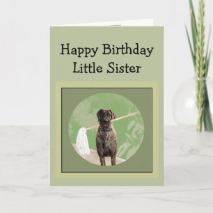 Carte Grande Dane Dog Humour Anniversaire Petite Soeur A