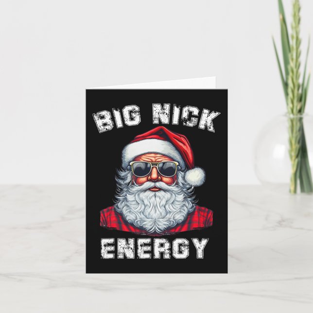 Carte Grande énergie amusante Santa Noël 4 (Devant)