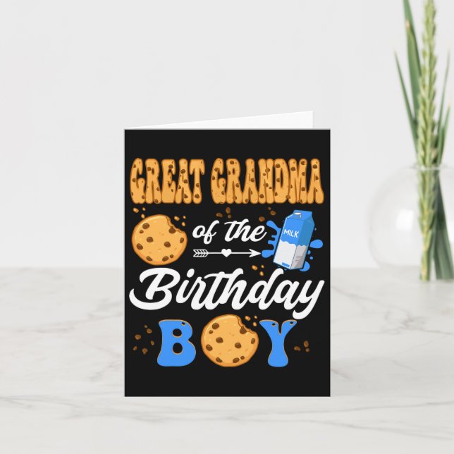 Carte Grande grand-mère de l'anniversaire petit lait coo (Devant)