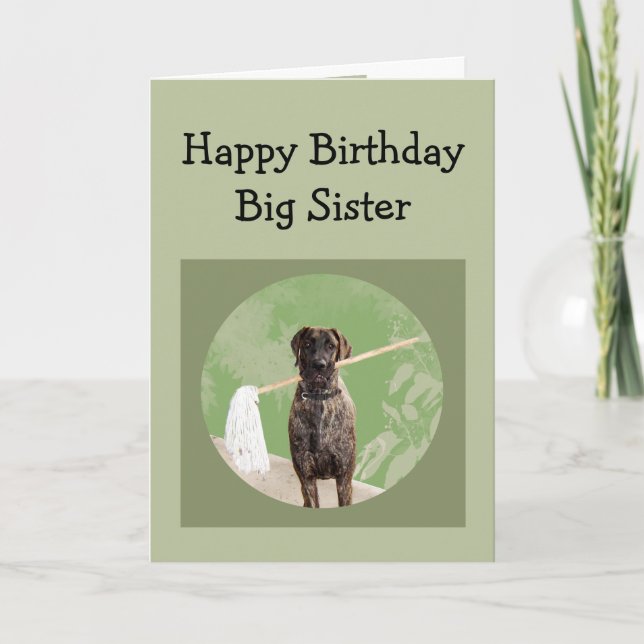 Carte Grande humour de chien Danse pour Anniversaire Big (Devant)