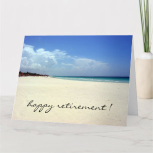 Carte grande plage à la retraite