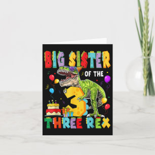 Carte Grande Soeur Des Trois Rex 3e Anniversaire Boy Din