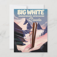 Grande White Colombie-Britannique Canada ski.
