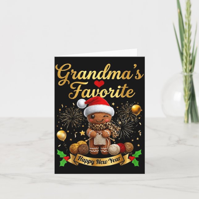 Carte Grandma’s Favorite Gingerbread Crochet Doll For Cr (Devant)