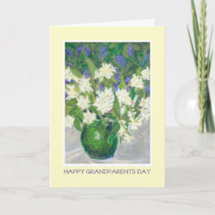Carte Grandparents Day Card, Faux Orange et Ceanothus