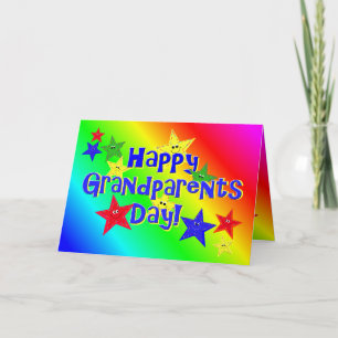 Carte Grandparents Day Stars Card