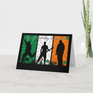 Carte Grandson Birthday On St. Patrick's Day Card