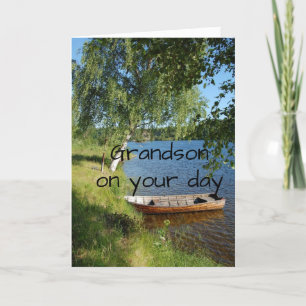 CARTE GRANDSON EST SOUHAITÉ "UNE JOURNÉE AU LAC