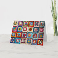Granny Carré Crocheted Quilt