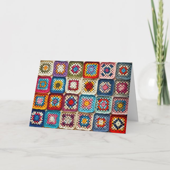 Carte Granny Carré Crocheted Quilt (Devant)