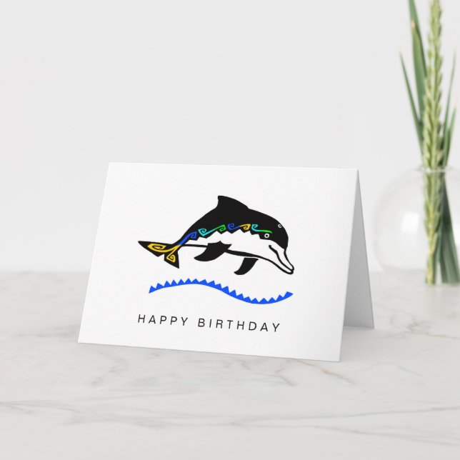 Carte Graphique cool DOLPHIN - Ocean Wildlife - (Devant)