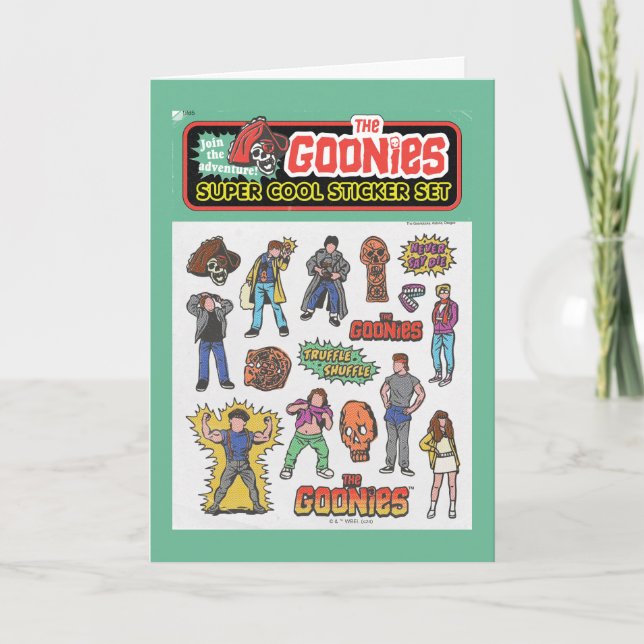 Carte Graphique de la feuille d'autocollants rétro Gooni (Devant)