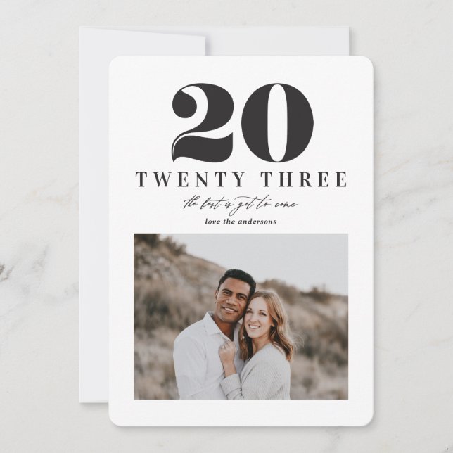 Carte graphique de la nouvelle année 2023 (Devant)