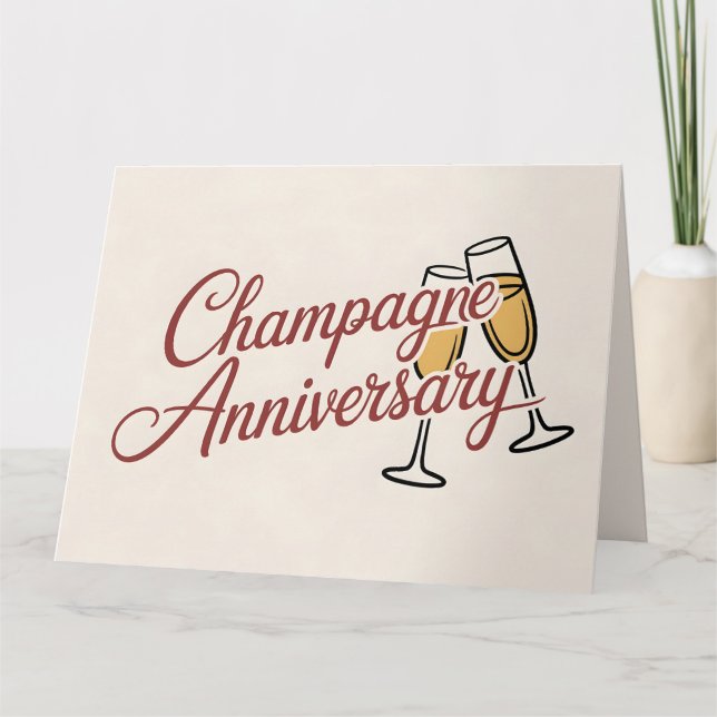Carte Graphique de script de célébration d'anniversaire  (Devant)