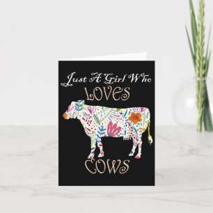Carte Graphique Fleur De Vache Drôle &amp; Citer Juste U