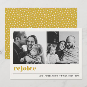 Carte Graphique minimal   Rejoignez Jaune Noël 2 Photo