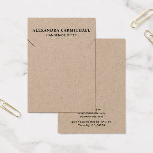 Carte graphique Rustique Kraft Artisan Collier Bij