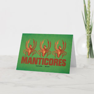 Carte Graphique Vintage de Baby Manticores