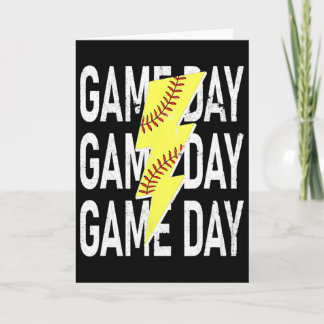 Carte Graphisme de journée de jeu de Mamie Softball avec