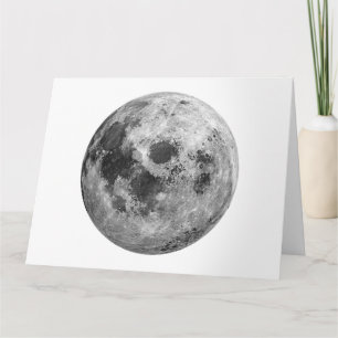 Carte Graphisme de pleine lune cool espace astronomie sc