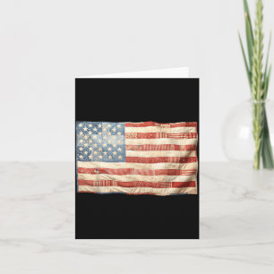 Carte Graphisme patriotique drapeau américain patchwork