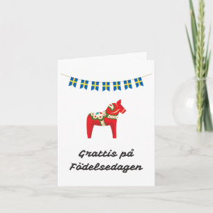 Carte Grattis på födelsedagen Suède Anniversaire
