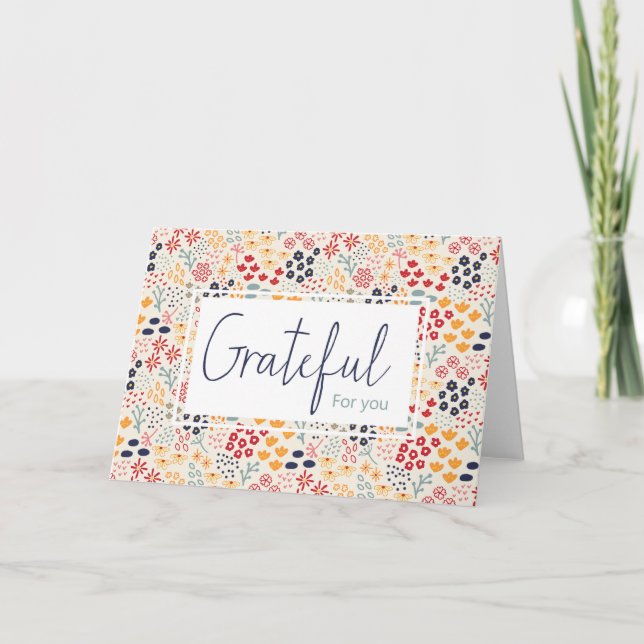 Carte Gratuit Pour Vous Thanksgiving Corporate Holiday (Devant)